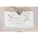 Because of You Smile Distressed Wood Locket Jewelry Music Box Plays Tune That's What Friends are For