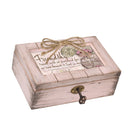 Cottage Garden Friendship Travels with Hearts Blush Pink Locket Petite Music Box Plays Amazing Grace