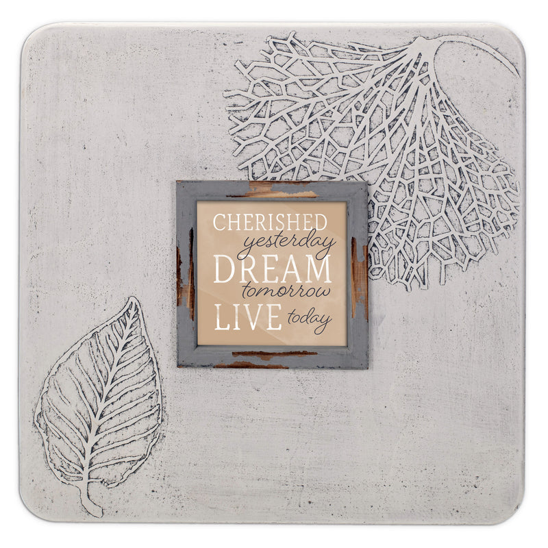 Cherished Dream Live 16 x 16 Dandelion Impression Plaque