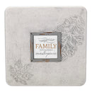 Family, Life's Greatest Masterpiece 16 x 16 Leaf Impression Plaque