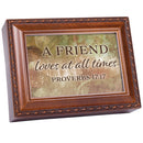 A Friend Loves Wood Grain 9 X 7 Mdf Wood Musical Box Plays Tune Friend In Jesus
