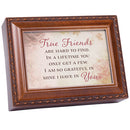 True Friends Are Hard To Find Wood Grain 9 X 7 Mdf Wood Musical Box Plays Tune Friend In Jesus