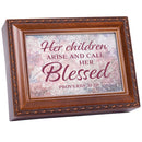 Her Children Arise Wood Grain 9 X 7 Mdf Wood Musical Box Plays Tune Friend In Jesus