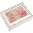Daughter Cherished And Loved Ivory 9 X 7 Mdf Wood Musical Box Plays Tune Ave Maria