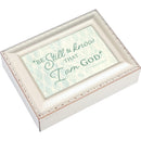 Be Still And Know Ivory 9 X 7 Mdf Wood Musical Box Plays Tune Ave Maria