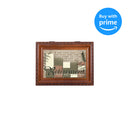 Cottage Garden Retirement Enjoy Relax Renew Woodgrain Rope Trim Jewelry Music Box Plays Wonderful World