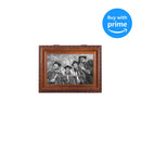 Cottage Garden Graduation Woodgrain Rope Trim Jewelry Music Box Plays Wonderful World