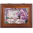 Cottage Garden Someone Special Woodgrain Music Box/Jewelry Box Plays Friend In Jesus