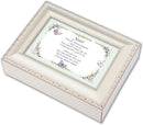 Cottage Garden Sister Ivory Music Box/Jewelry Box Plays You Light Up My Life