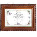 Cottage Garden Sister Together Always True Woodgrain Music Box Plays Friends are for