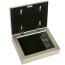 Cottage Garden 25th Anniversary Silvertone Rope Trim Jewelry Music Box Plays Unchained Melody