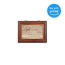 Cottage Garden Life is Woodgrain Music Box Plays Edelweiss