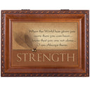 Cottage Garden Comfort Inspirational Woodgrain Traditional Music Box Plays On Eagle's Wings