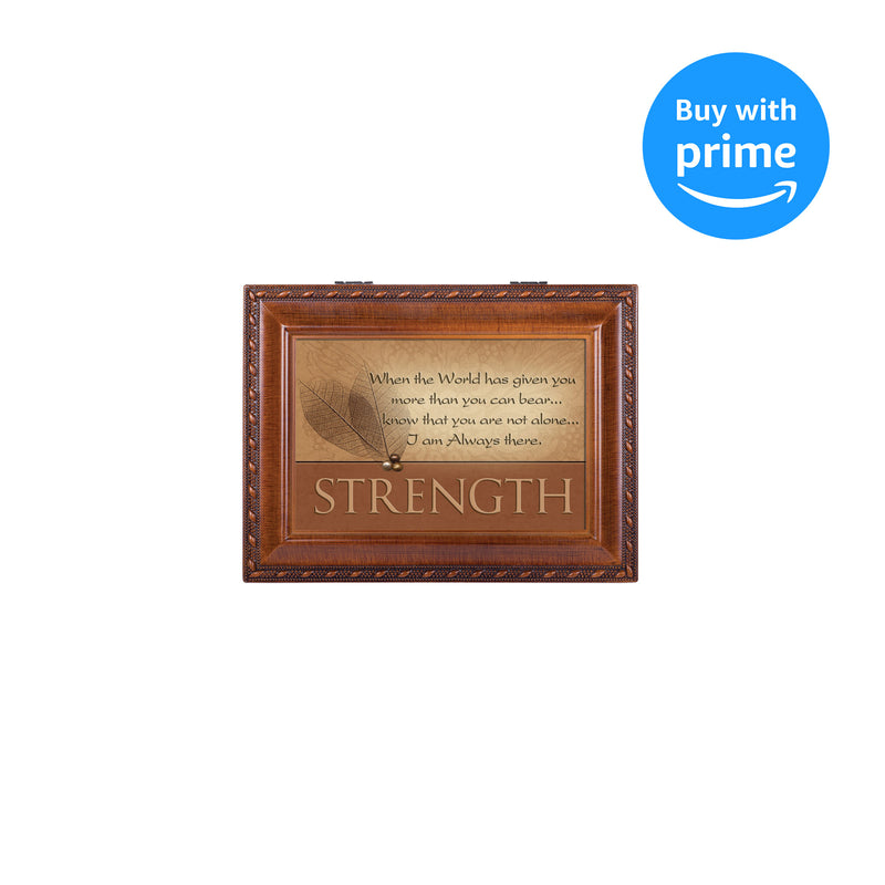 Cottage Garden Comfort Inspirational Woodgrain Traditional Music Box Plays On Eagle's Wings