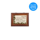 Cottage Garden Grandma Woodgrain Music Box/Jewelry Box Plays How Great Thou Art