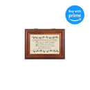 Cottage Garden Granddaughter Woodgrain Music Box/Jewelry Box Plays Amazing Grace