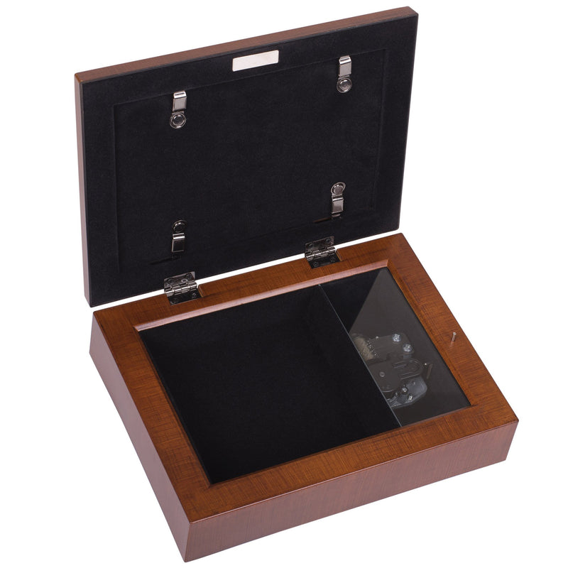 Retirement Woodgrain Music Box / Jewelry Box Plays Amazing Grace
