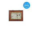 Retirement Woodgrain Music Box / Jewelry Box Plays Amazing Grace