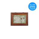 Retirement Worked Hard Those Years Woodgrain Rope Trim Jewelry Music Box Plays Wonderful World