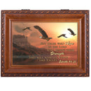 Cottage Garden But Those Who 3D Woodgrain Music Box/Jewelry Box Plays On Eagles Wings