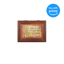 Sister-In-Law Rich Woodgrain Finish with Rope Trim Jewelry Music Box - Plays Song That's What Friends Are For