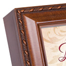 Baptism Beginning of a Life Serving Woodgrain Rope Trim Jewelry Music Box Plays Jesus Loves Me