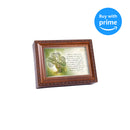 Cottage Garden Irish Prayer Always Have Shelter Woodgrain Rope Trim Jewelry Music Box Plays Irish Lullaby