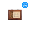 Cottage Garden God Grant Me The Serenity Woodgrain Keepsake Music Box Plays Amazing Grace