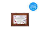 Cottage Garden Granddaughter Make My Heart Smile Woodgrain Rope Trim Jewelry Music Box Plays You are My Sunshine