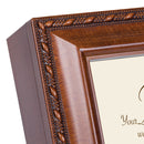 Cottage Garden Wings of Gold Within Heart Woodgrain Rope Trim Music Box Plays Amazing Grace