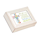 Jesus The Kingdom Distressed White 8 x 6 Music Box Plays Tune Jesus Loves Me