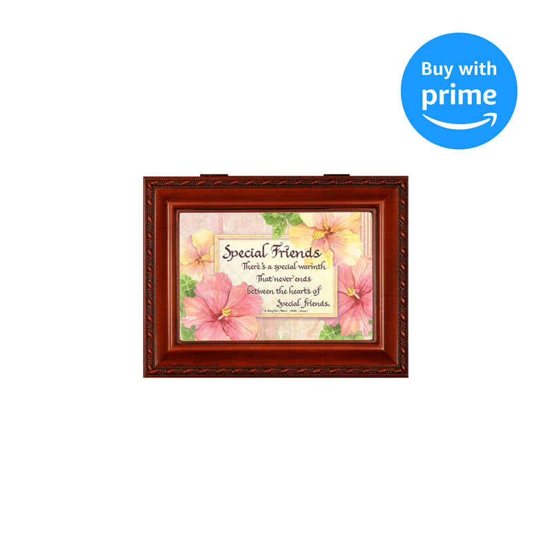 Cottage Garden Special Friends Woodgrain Traditional Music Box Plays Thats What Friends are for