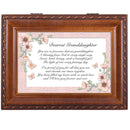 Dearest Granddaughter Woodgrain Music Box Plays Light Up My Life