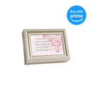 Baptismal Prayer Girl Pink Champagne Silver Finish Jewelry Music Box Plays Jesus Loves Me