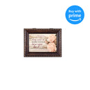 Proverbs 31 Woman Distressed Burlwood Finish Jewelry Music Box Plays Amazing Grace