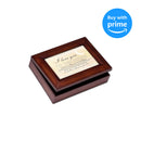 Cottage Garden Love You to The Moon Wood Finish Jewelry Music Box Plays All You Need is Love