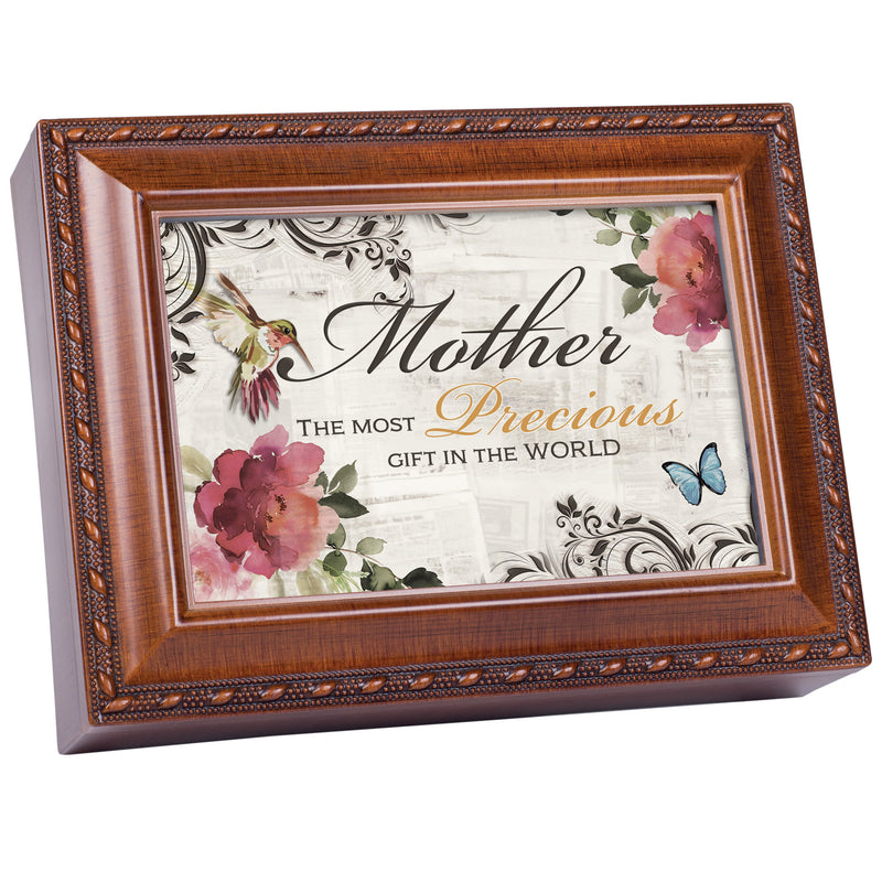 Mother Most Precious Gift Rope Music Box Plays Mb Wg Light