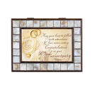 Cottage Garden Congratulations 50th Anniversary Mother of Pearl Amber Music Box Plays You Light Up My Life
