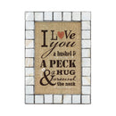 A Bushel and a Peck Grey Brush Pearlescent 5 x 7 Photo Frame