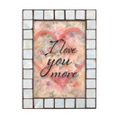 I Love You More Amber 5 x 7 Mother Of Pearl Photo Frame