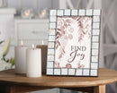 Find Joy Mother of Pearl Grey Photo Frame Holds 5x7 Photo