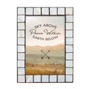 Peace Within Mother of Pearl Amber   Framed Wall Or Tabletop Art - Holds 5x7 Photo