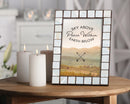 Peace Within Mother of Pearl Amber Photo Frame Holds 5x7 Photo