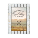 Peace Within Mother of Pearl Grey   Framed Wall Or Tabletop Art - Holds 5x7 Photo