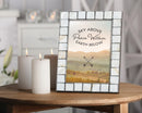 Peace Within Mother of Pearl Grey Photo Frame Holds 5x7 Photo