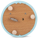 Cottage Garden Rainbow Castle Cat Blue 5 inch Natural Wood Music Box Plays Tune Brahm's Lullaby