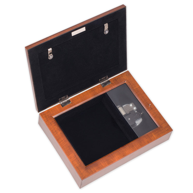 Granddaughter Woodgrain Inlay Music Box Plays You Light Up My Life