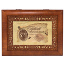 Cottage Garden 50th Anniversary Woodgrain Inlay Jewelry Music Box Plays Light Up My Life