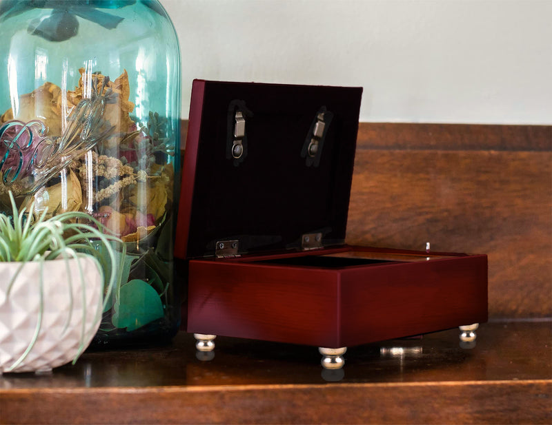 Retirement Time New Adventure Rosewood Music Box Plays Wonderful World