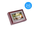 Cottage Garden Retirement Time for New Adventure Rosewood Jewelry Music Box Plays Wonderful World